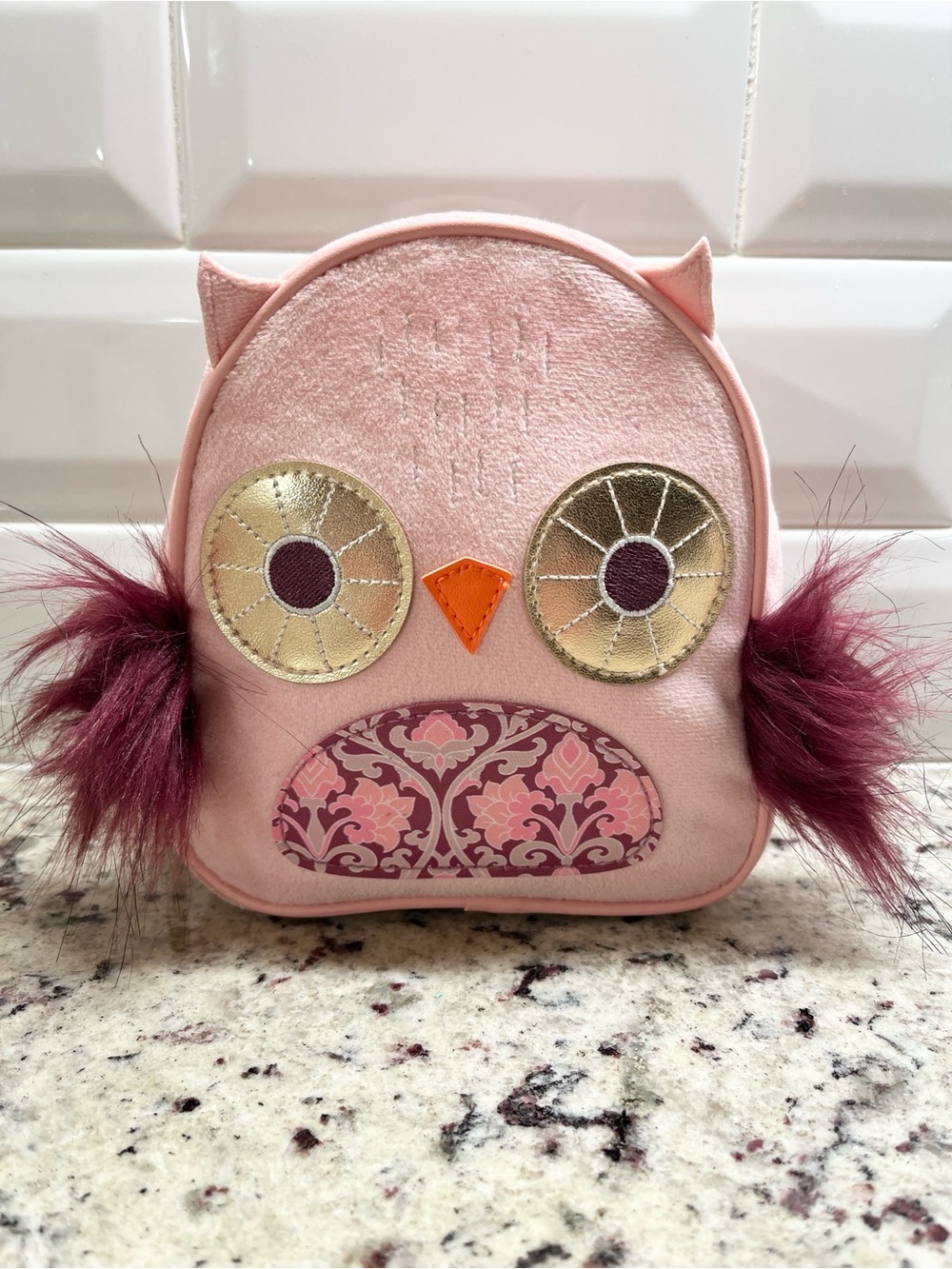 Bath & Body Works Owl Cosmetic Bag NWOT